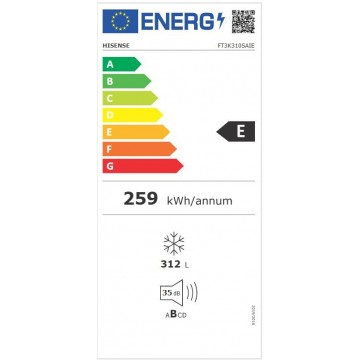 Hisense FT3K310SAIE Όρθιος Καταψύκτης 312lt